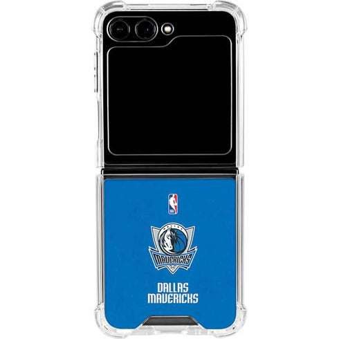 NBA Dallas Mavericks Distressed Galaxy Z Flip6 Clear Case